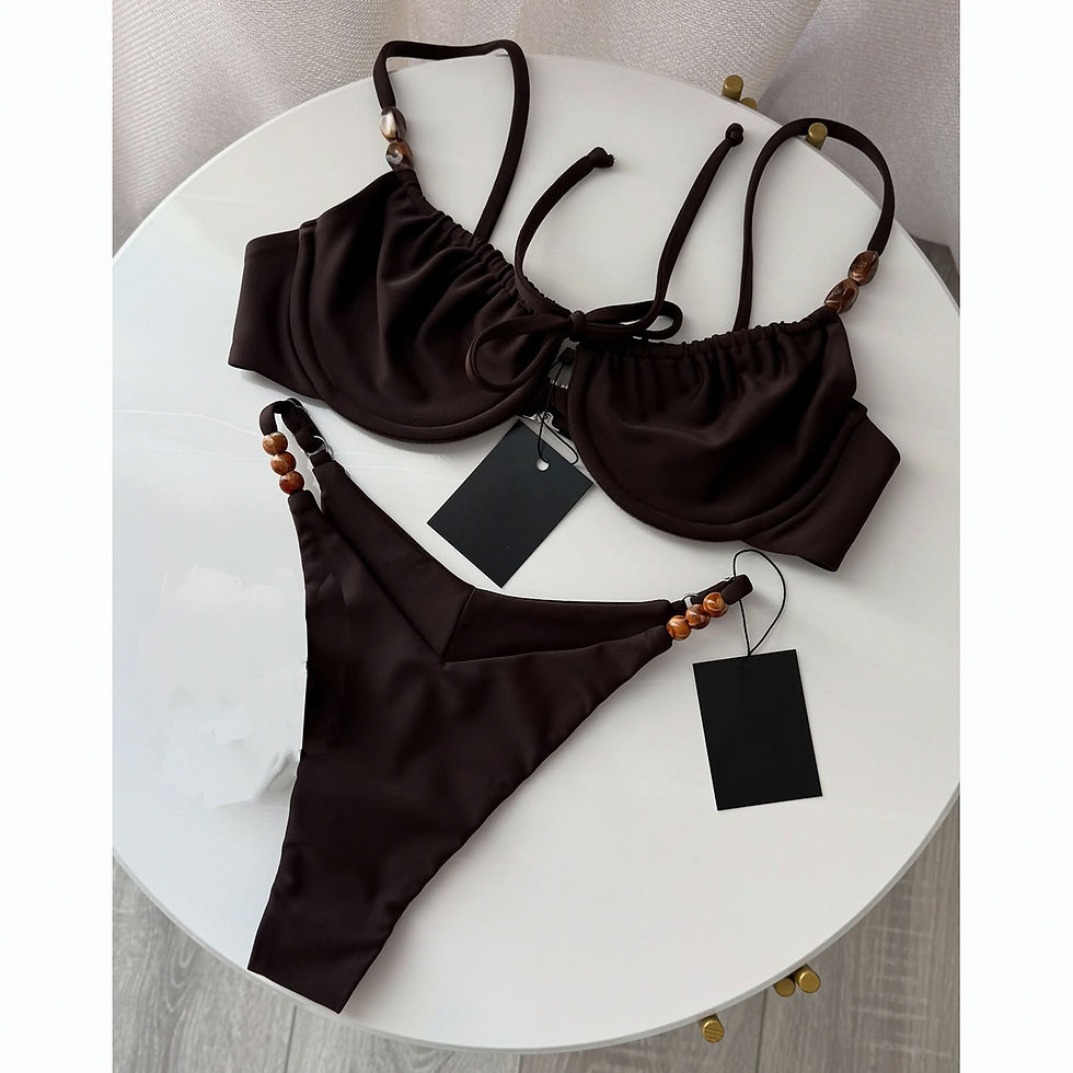 Thumbnail: Push Up Bikinis 2026 Sexy Women Swimsuit Swimwear Female Bikini Set Beads Biquin