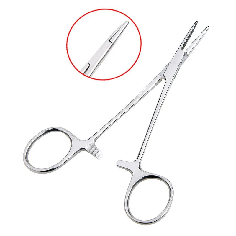 Thumbnail: Hand Tool 12.5 16 18cm Hemostatic Forceps Pet Hair Clamp Fishing Locking Pliers 