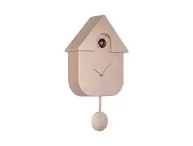 cuckoo clock metallic rose gold