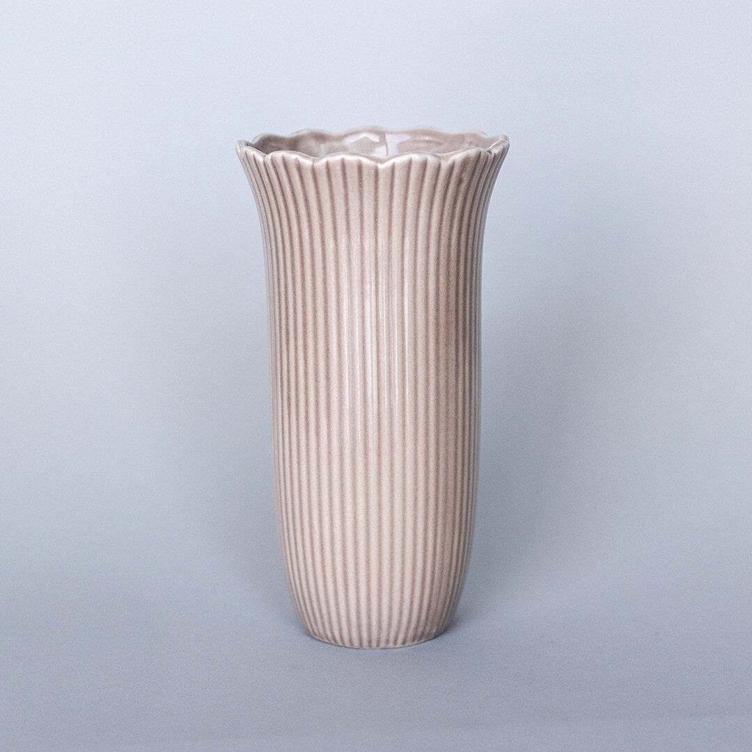 Brown porcelain vase large