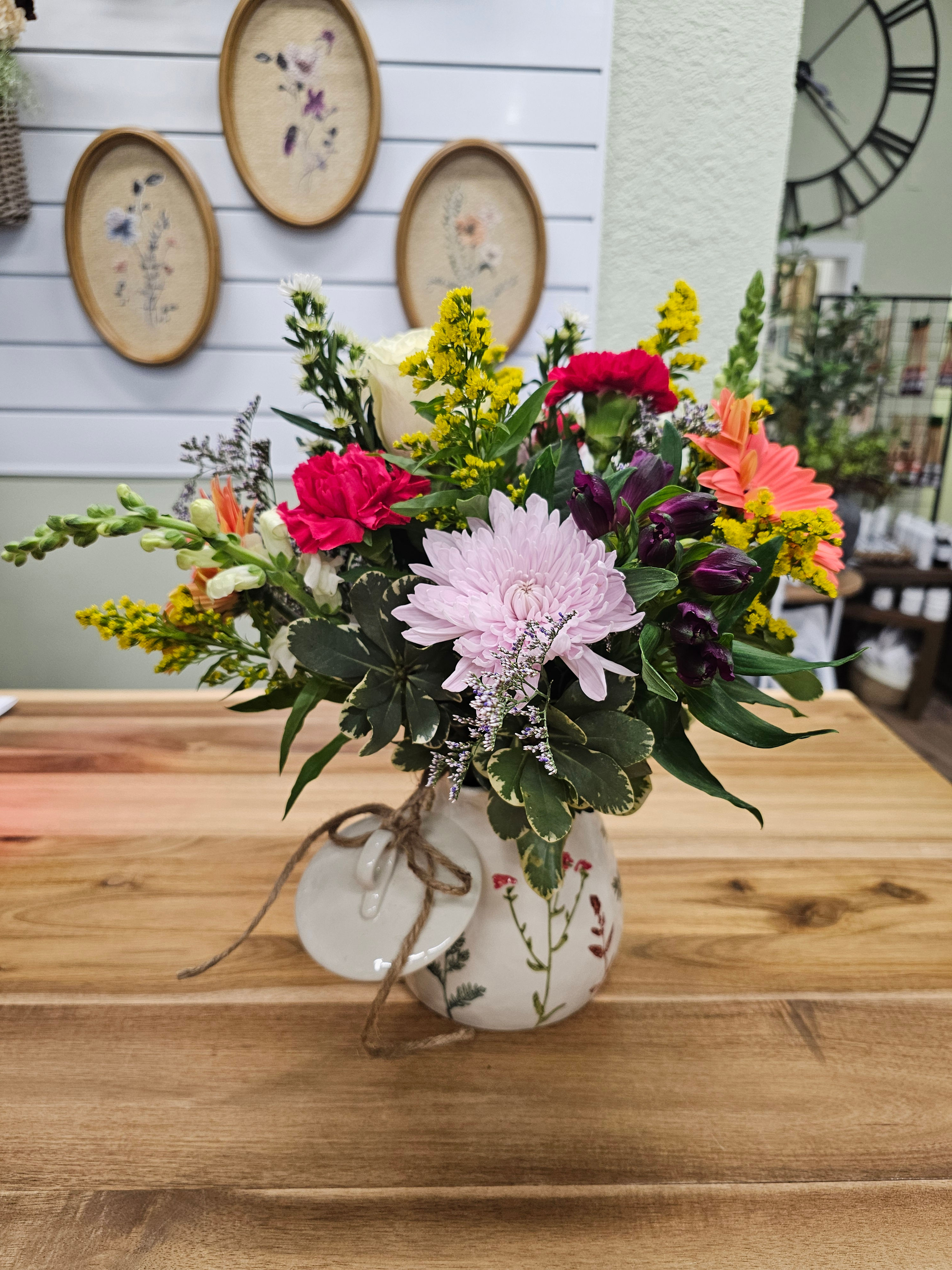 Wildflower Teapot arrangement