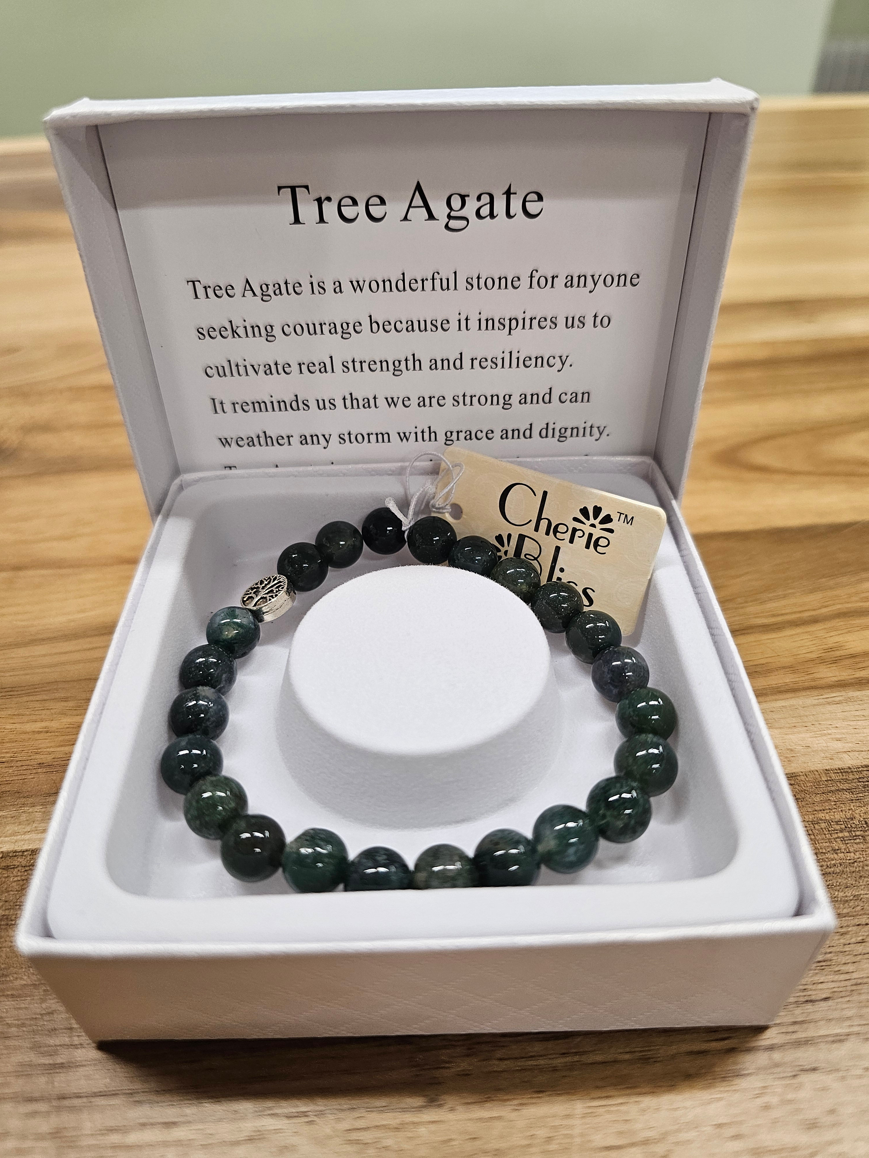 tree agate bracelet