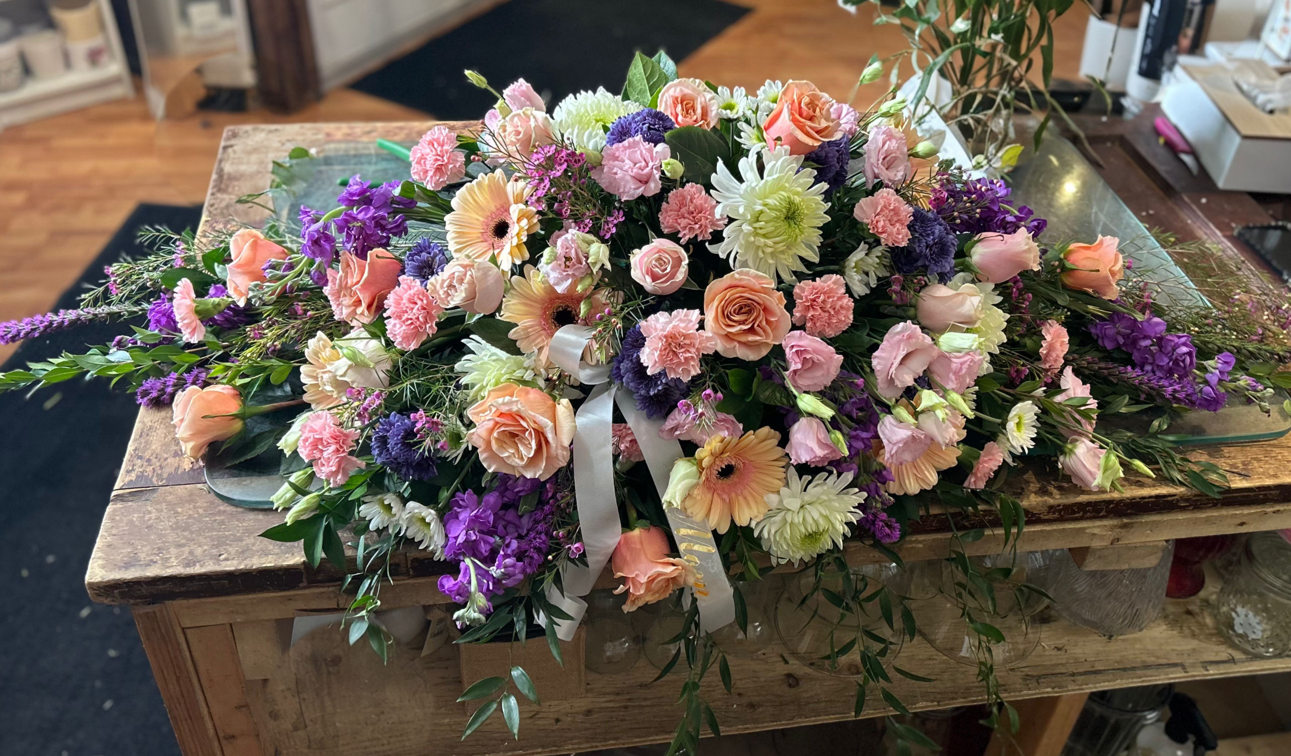 Soft Reflections Casket Cover