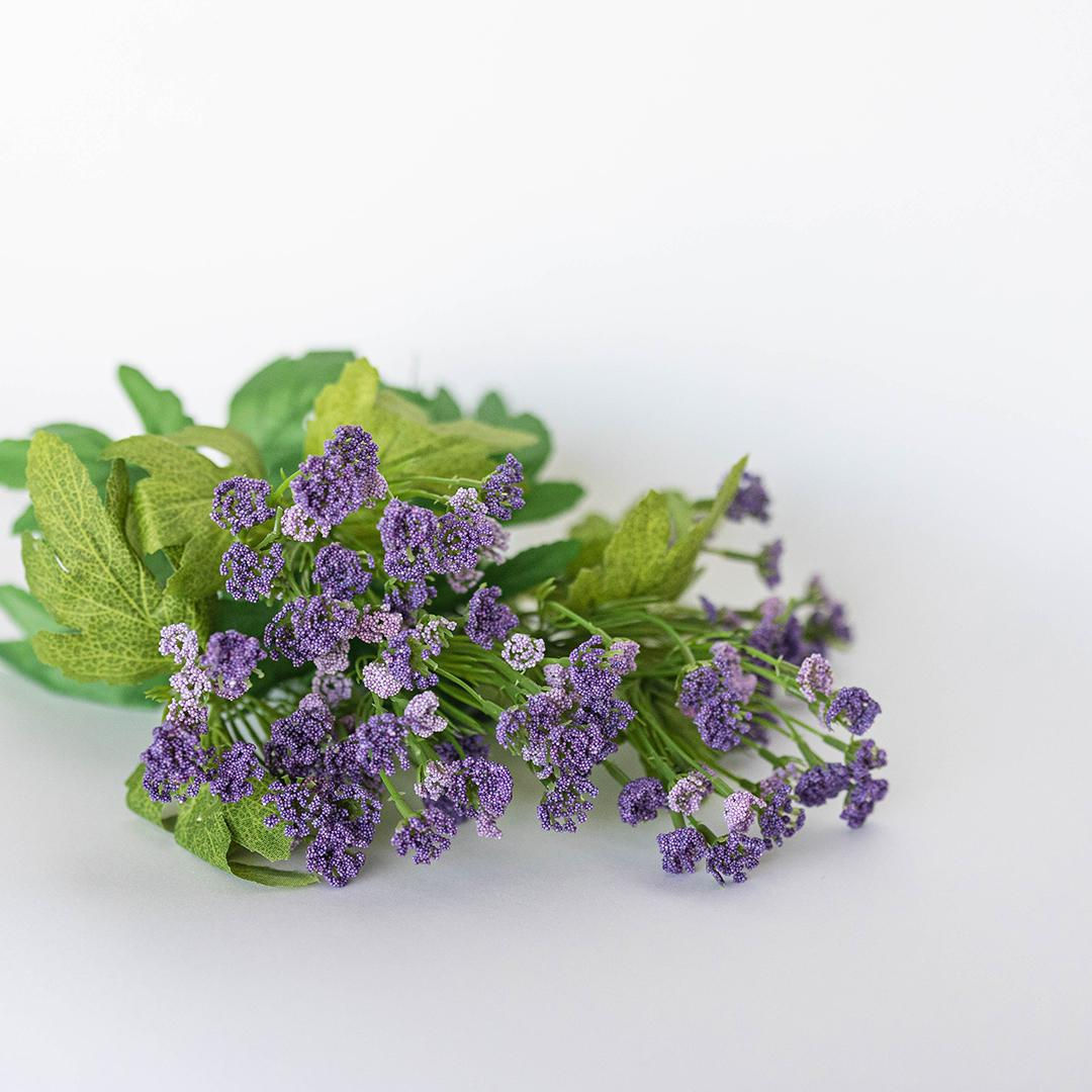 Purple faux wildflower