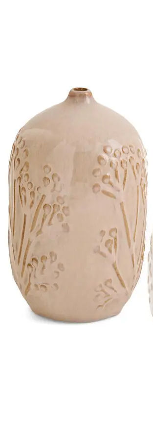 Embossed Ceramic Vase