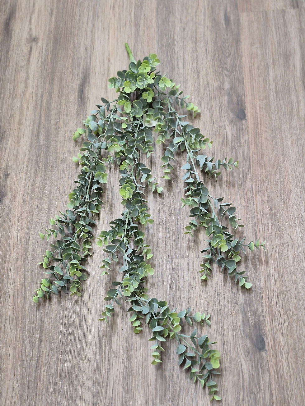 faux cascading eucalyptus bunch