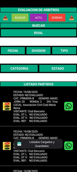 12) Selección Evaluación Arbitro