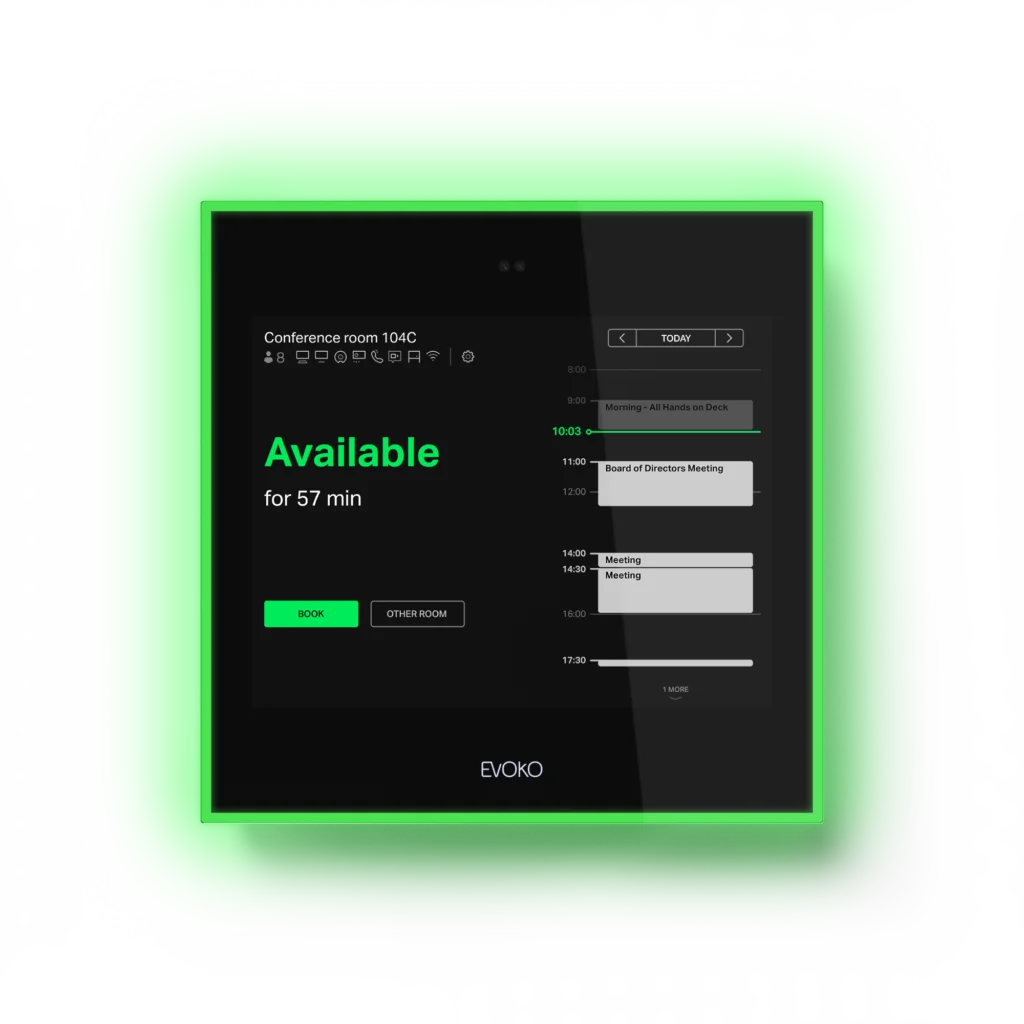 Biamp Evoko Naso Room Manager Agendamiento y reserva de salas