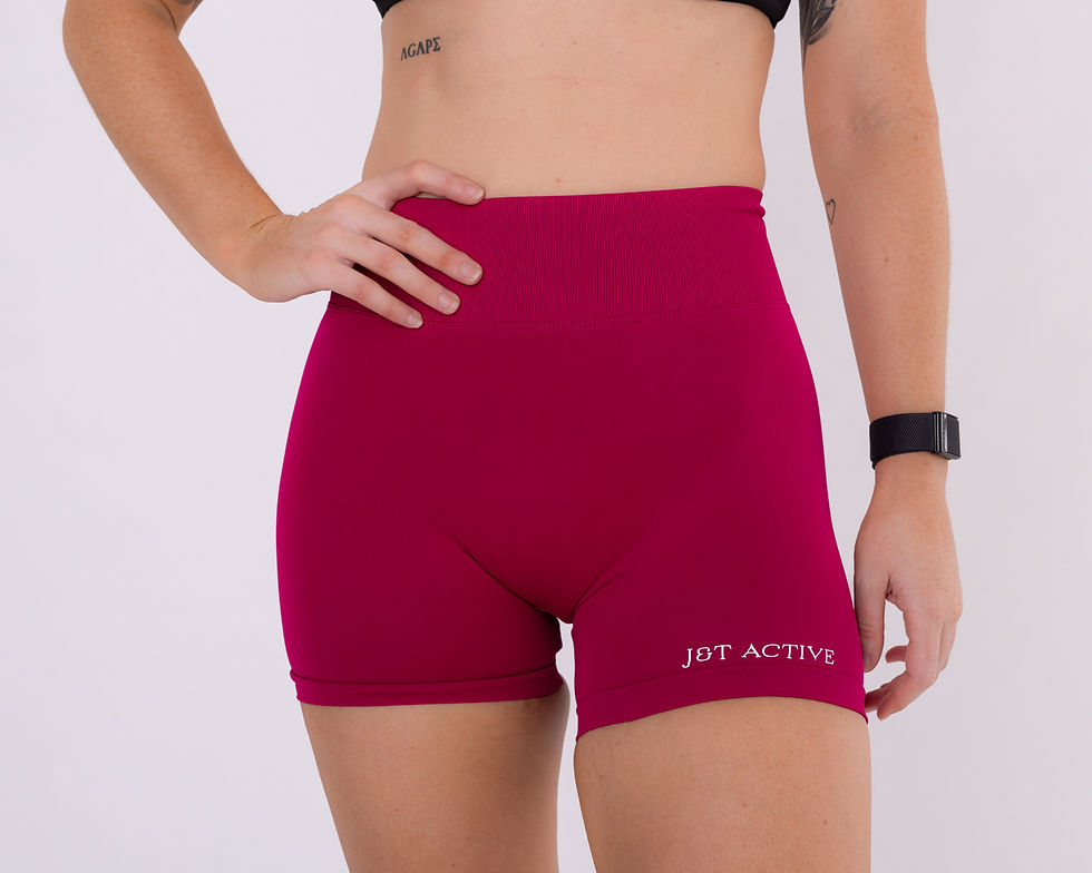 Thumbnail: Signature Scrunch Shorts Raspberry 