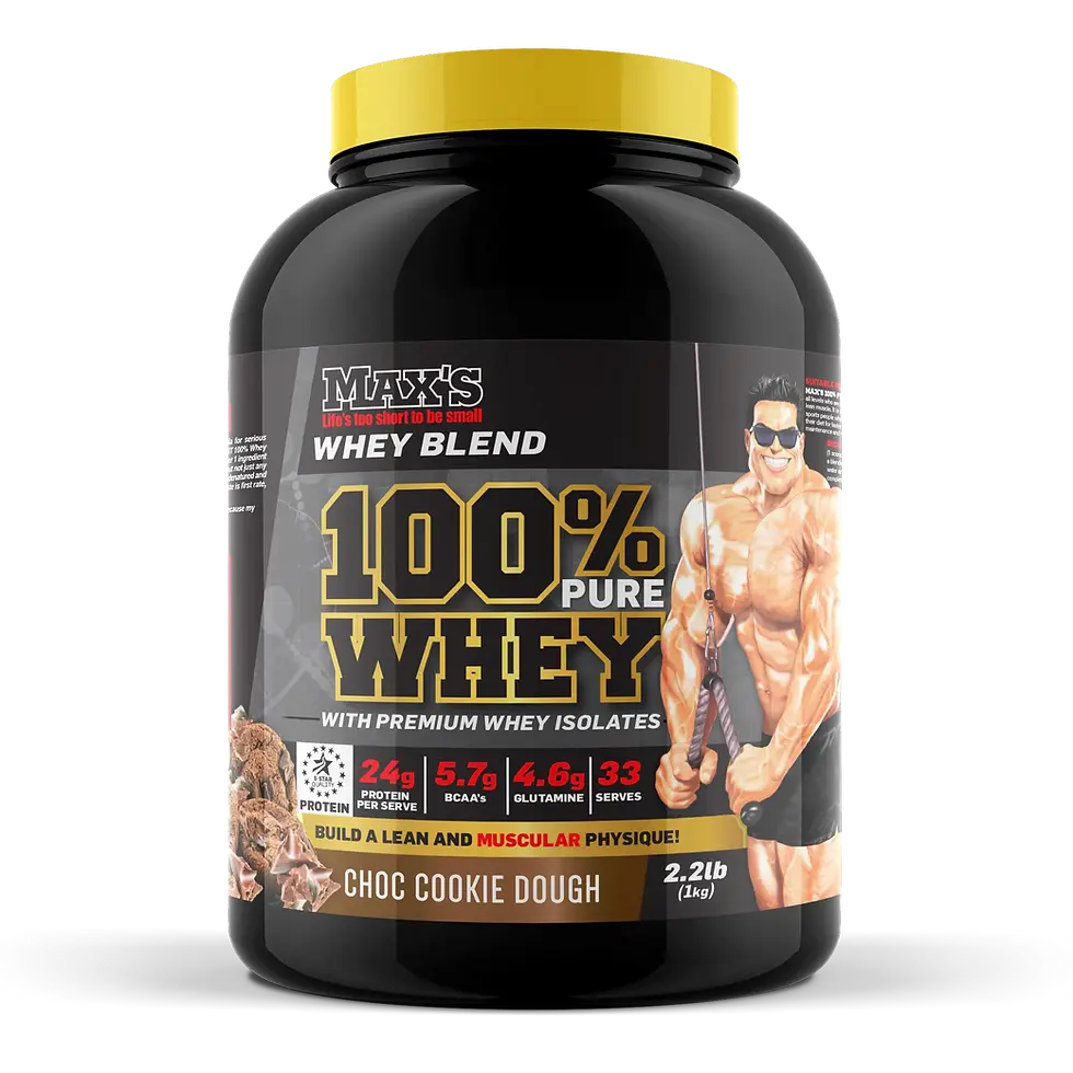 Max's 100% Whey 1kg Chocolate Cookie Dough