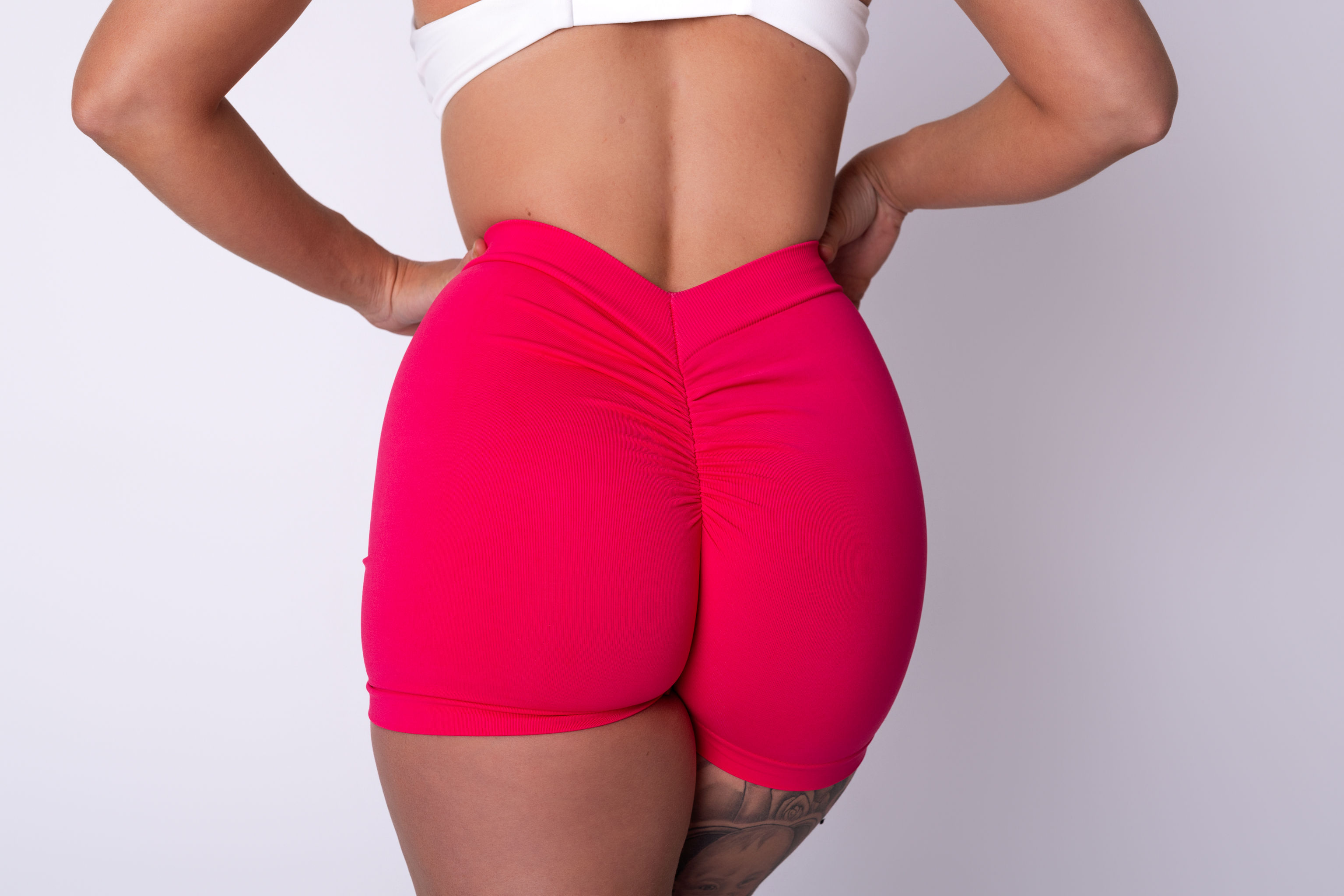 V Scrunch Shorts Pink