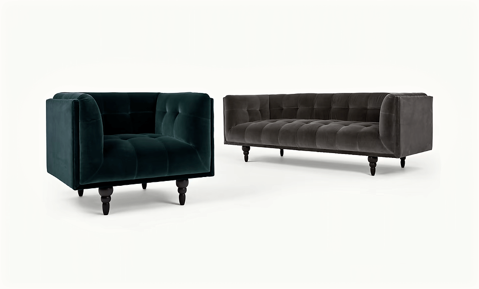 Miniatura: MODERN FABRIC SOFA