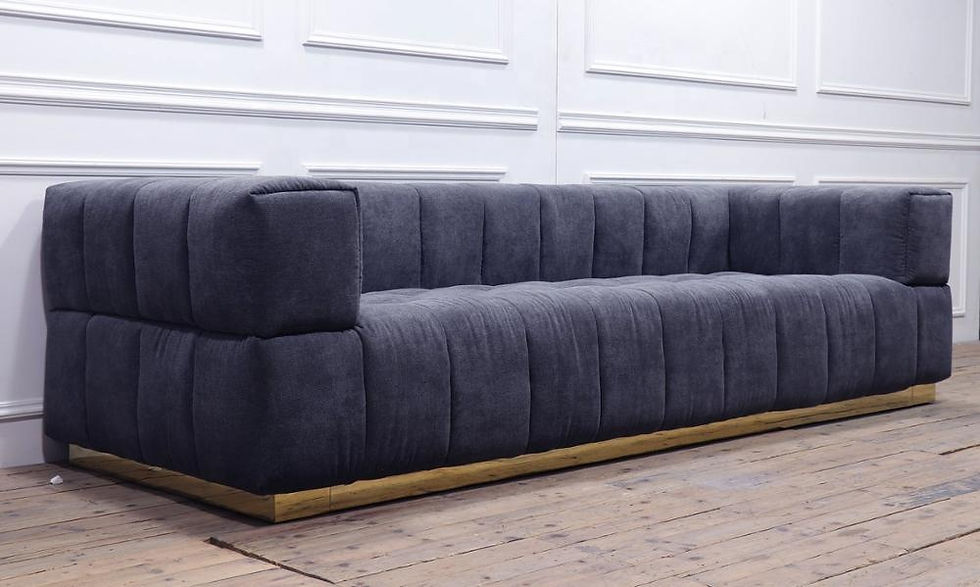 Miniatura: MODERN FABRIC SOFA IN VELVET