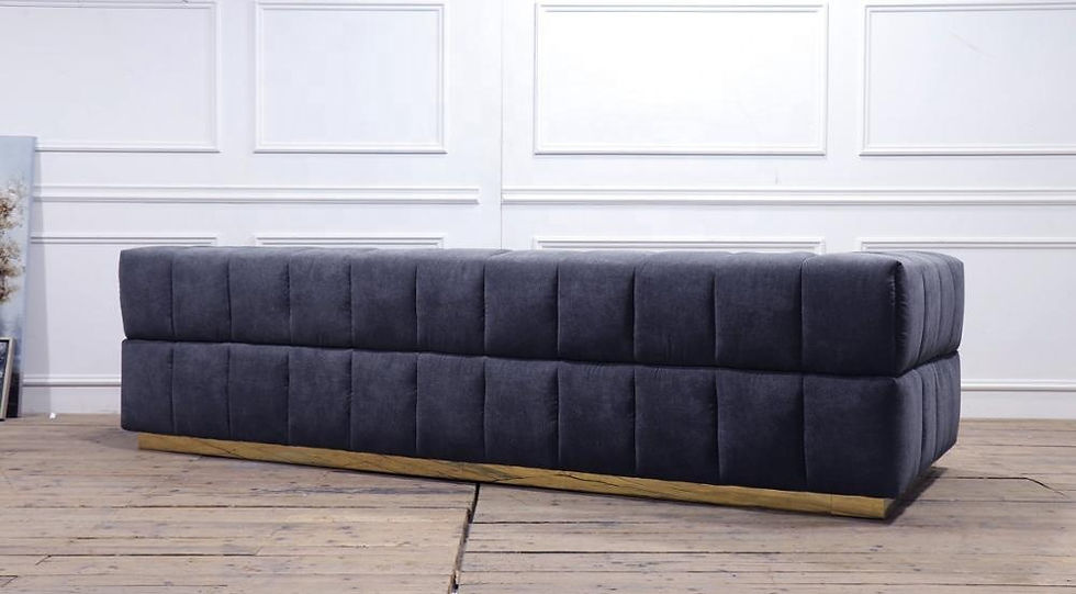 Miniatura: MODERN FABRIC SOFA IN VELVET