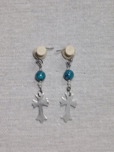 クロス ピアス925 楽天市場】シルバー925 クロスチェーンピアス シルバー クロス