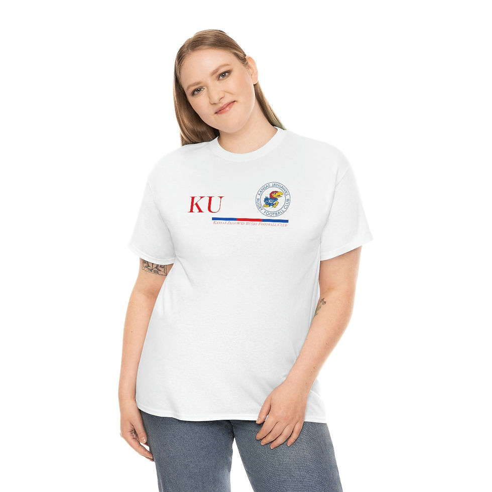 Thumbnail: KU Rugby Linear Unisex Heavy Cotton Tee