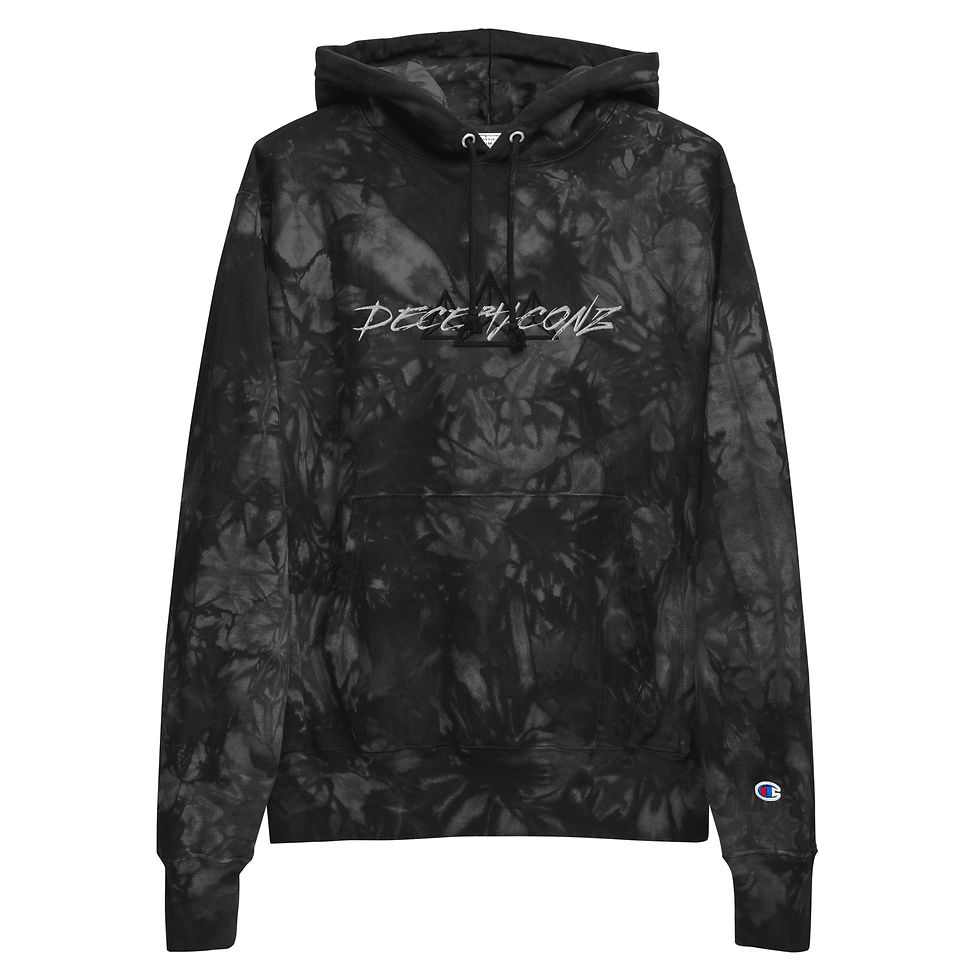 Deceptaconz Champion tie-dye hoodie