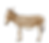 Cutout of a donkey