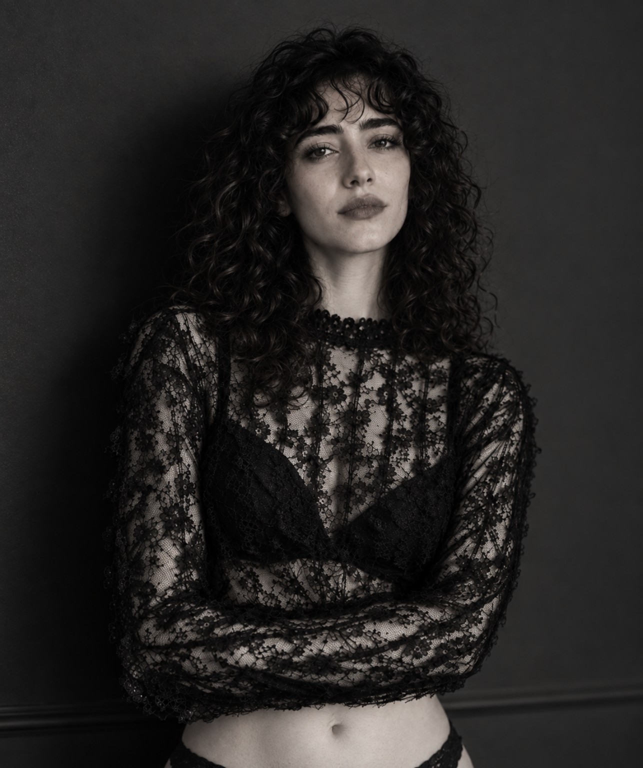 Siyah beyaz editorial ADA portresi