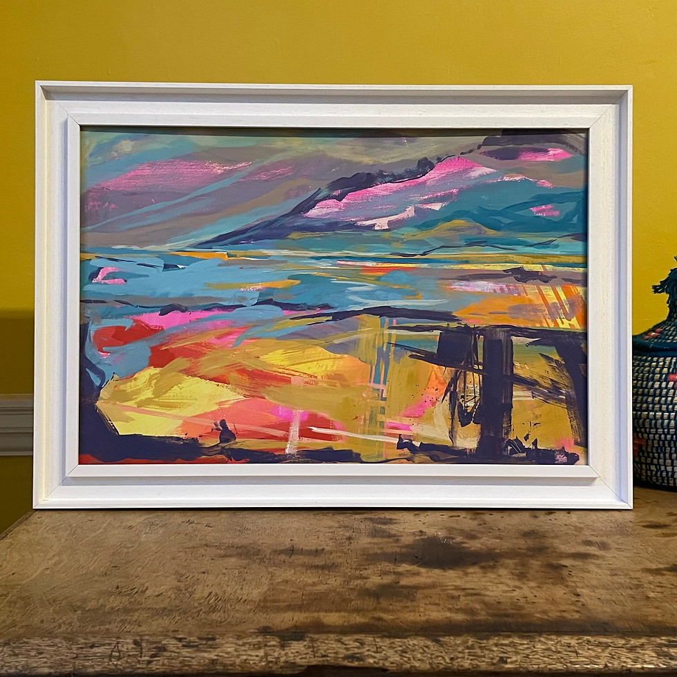 Thumbnail: Framed neon abstracted Seascape