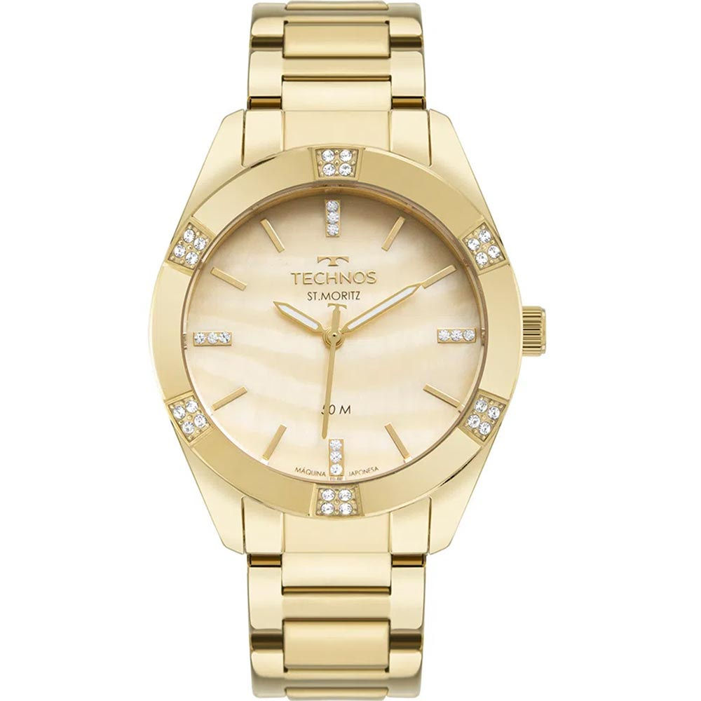 Technos Women's Gold Stainless Steel Watch – Water Resistant