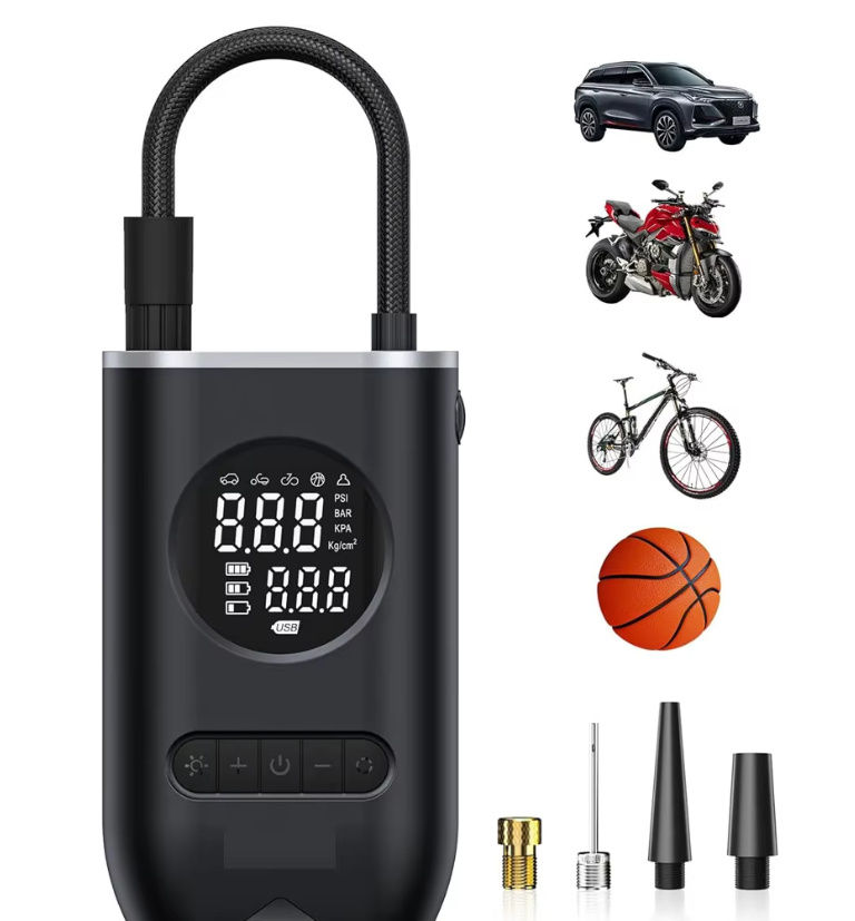 Miniatura: Car Electric Inflation Air Pump Portable Wireless Handheld Charging Digital Disp
