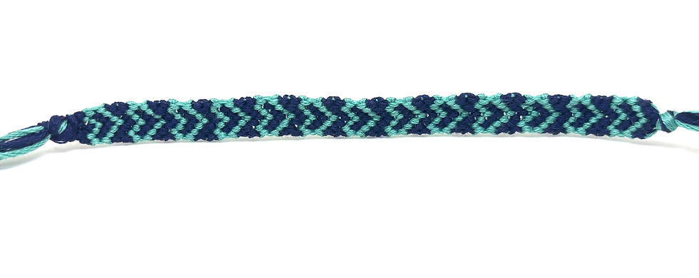 Scuba Blue Hearts Bracelet