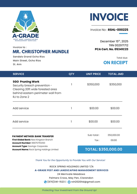 A-Grade Invoice