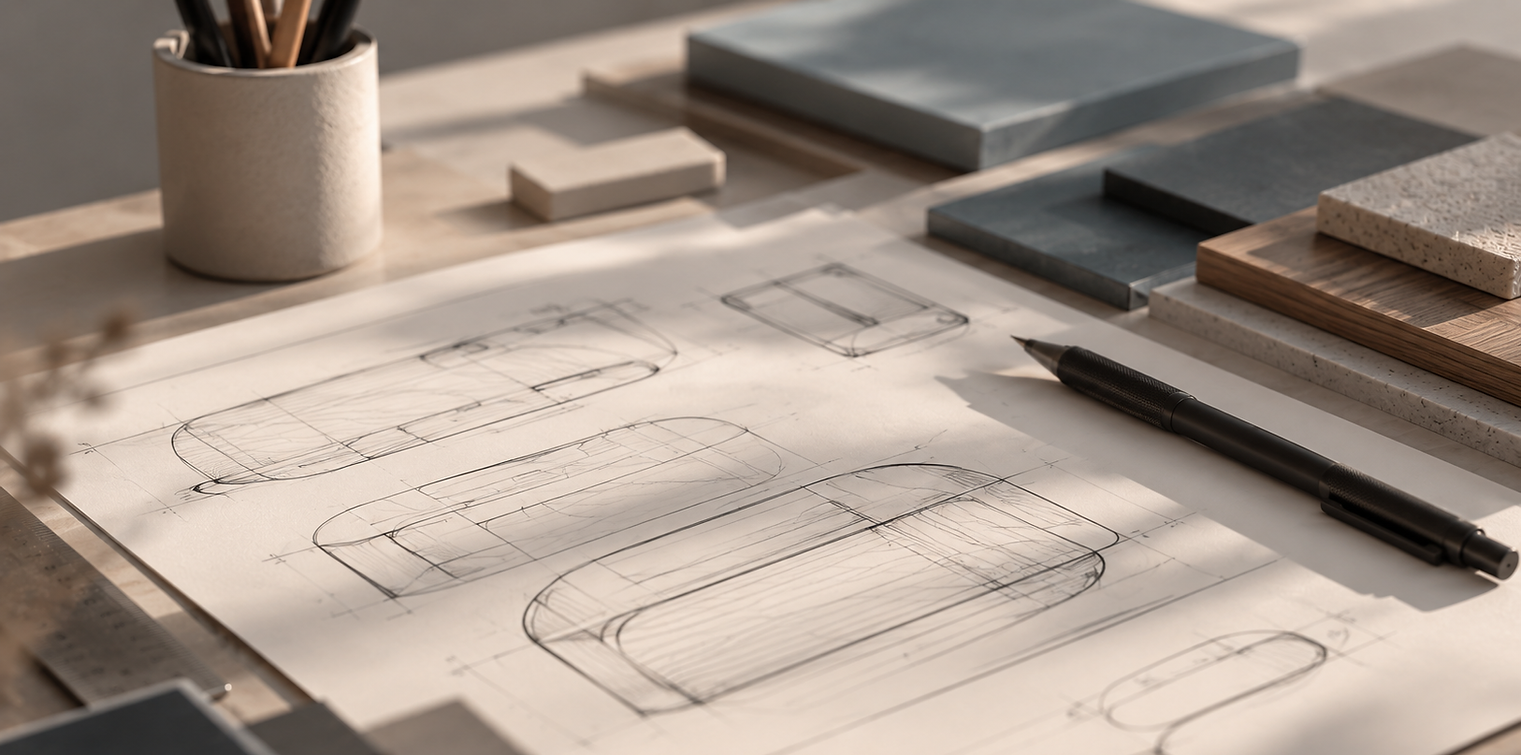 Industriedesign-Skizzen