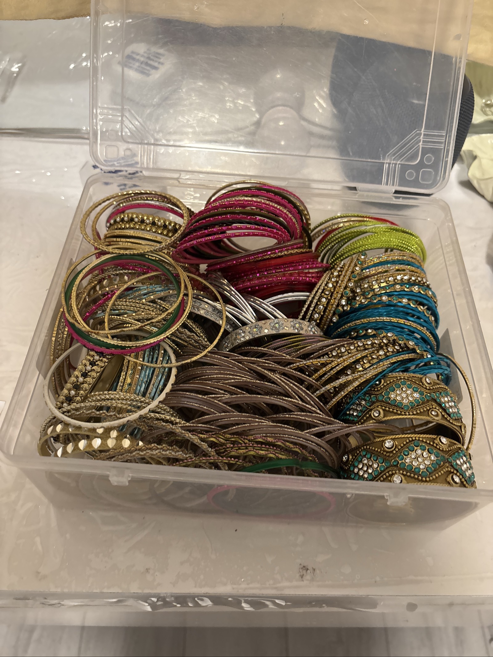Lot de bracelets bangles indiens traditionnels