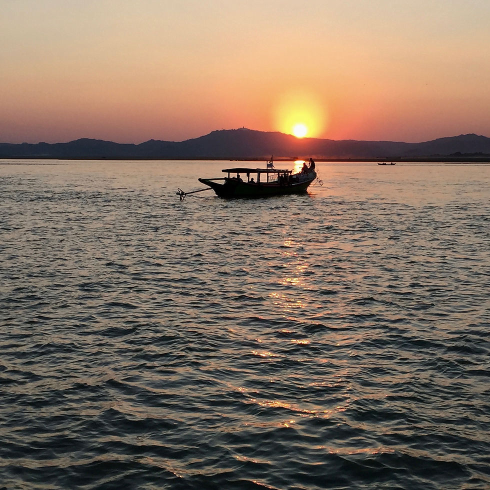 Myanmar Inle Lake Sunset