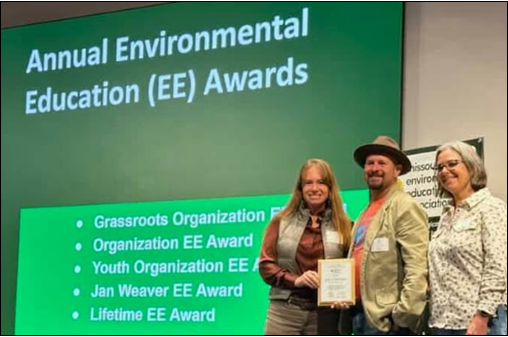 Earth’s Classroom Awarded Jan Weaver Environmental Education Award