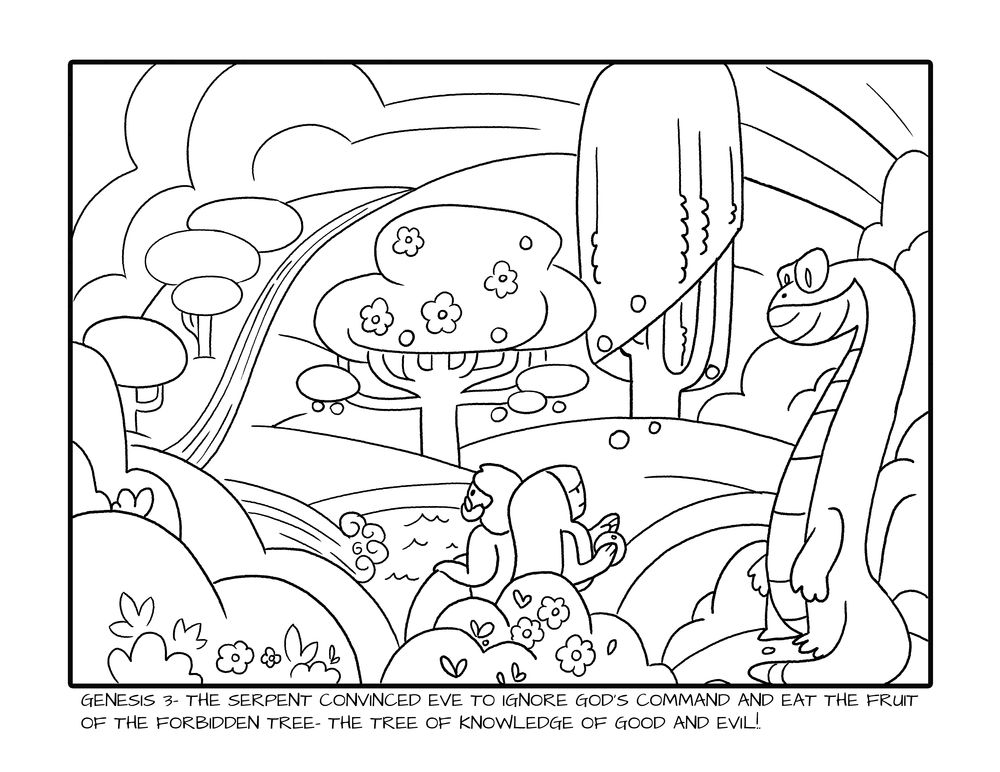 Coloring Pages | The Garden of Eden
