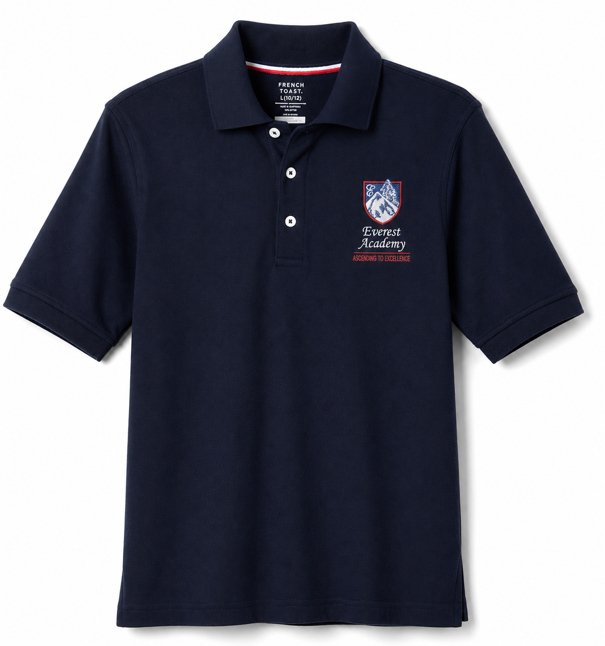 Youth Unisex - Short Sleeve Polo with Everest Academy Logo - SA9084