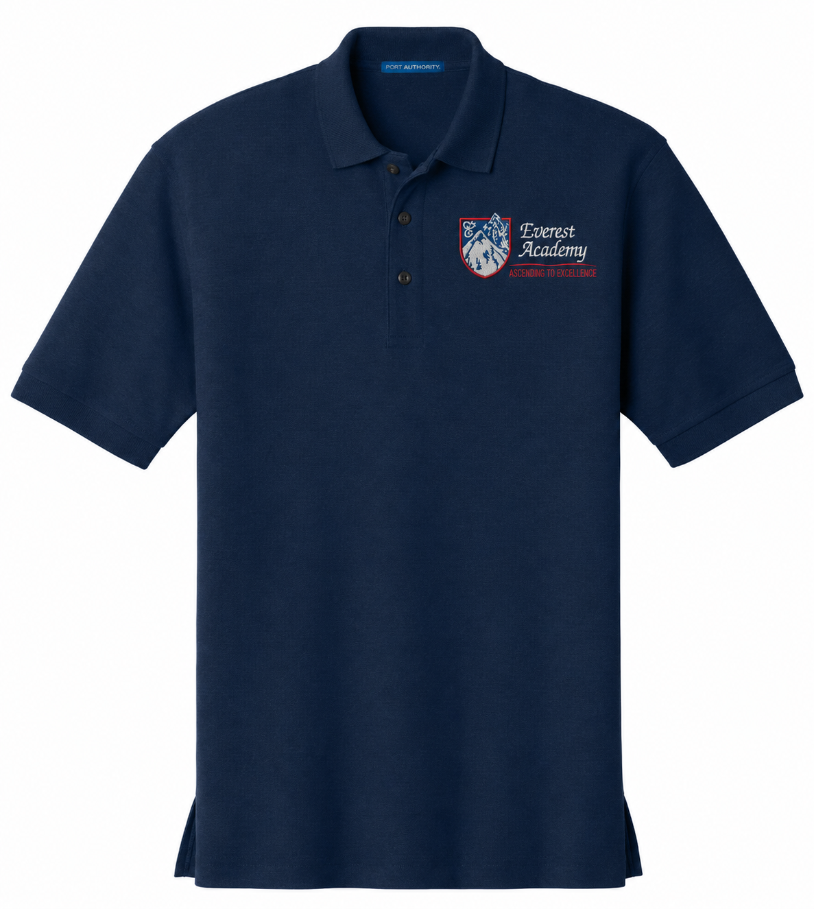 Adult - Short Sleeve Polo Shirt with Everest Academy Logo -K500