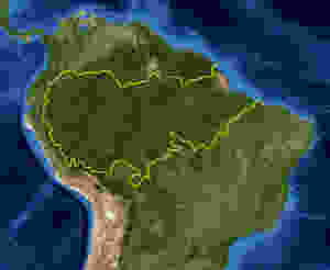 Map of the Amazon River Basin.
