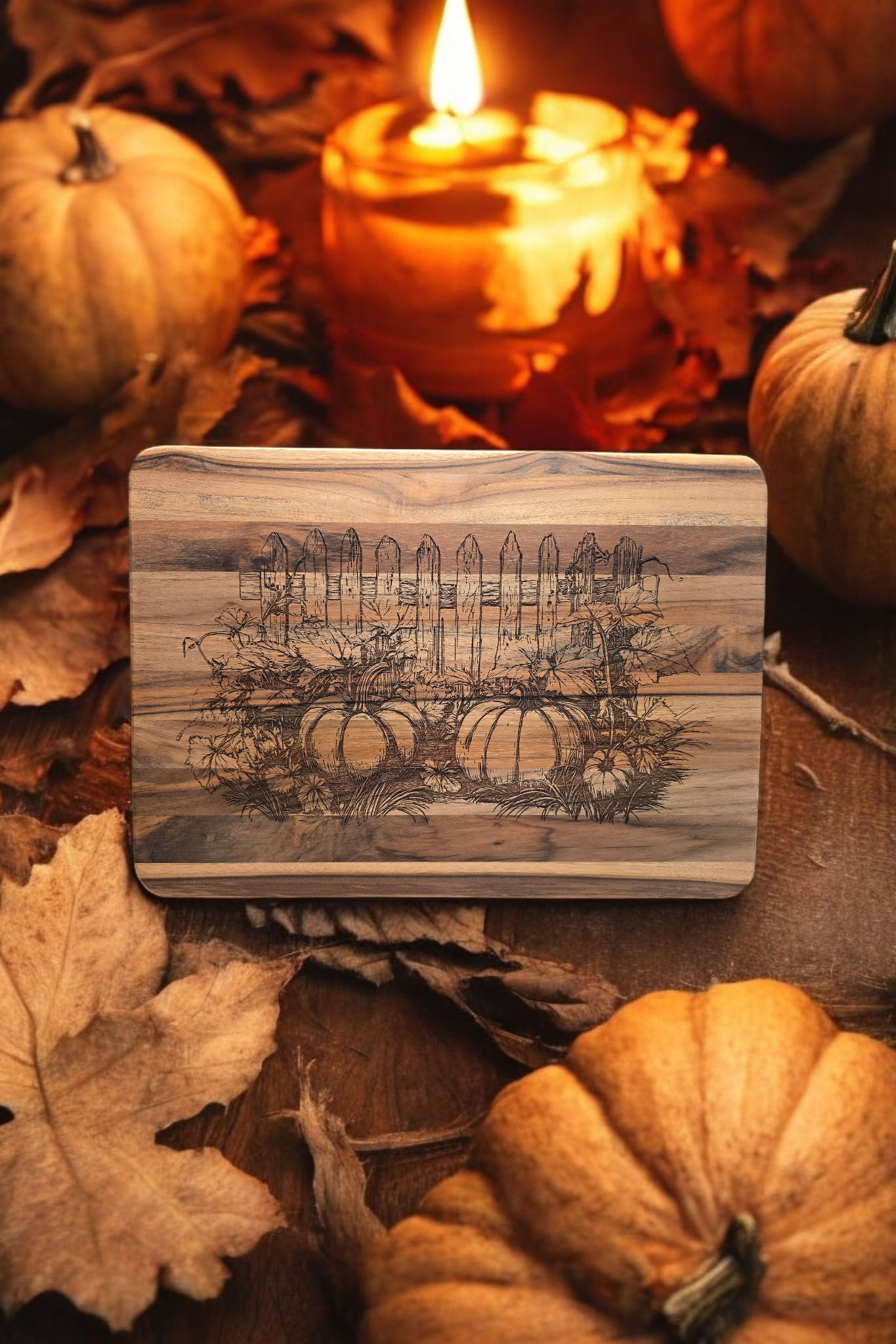 Pumpkin Patch Cutting Board