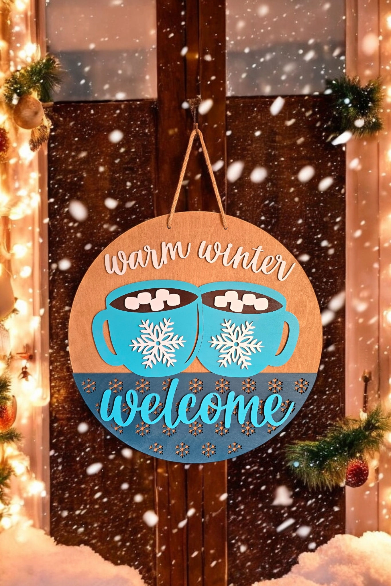 Warm Winter Welcome Sign
