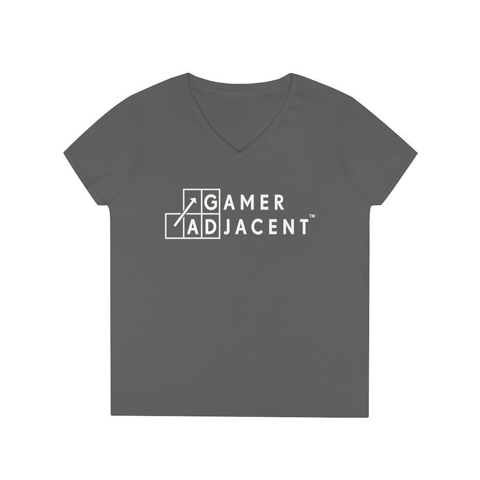 Thumbnail: *Gamer Adjacent* Ladies' V-Neck T-Shirt