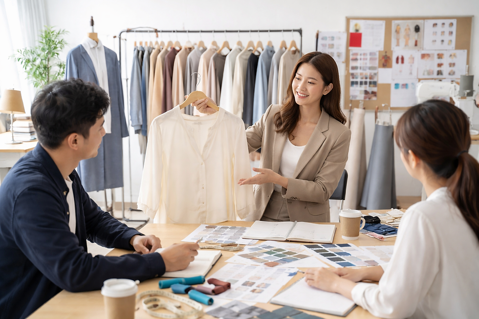 アパレルOEMの打ち合わせ風景