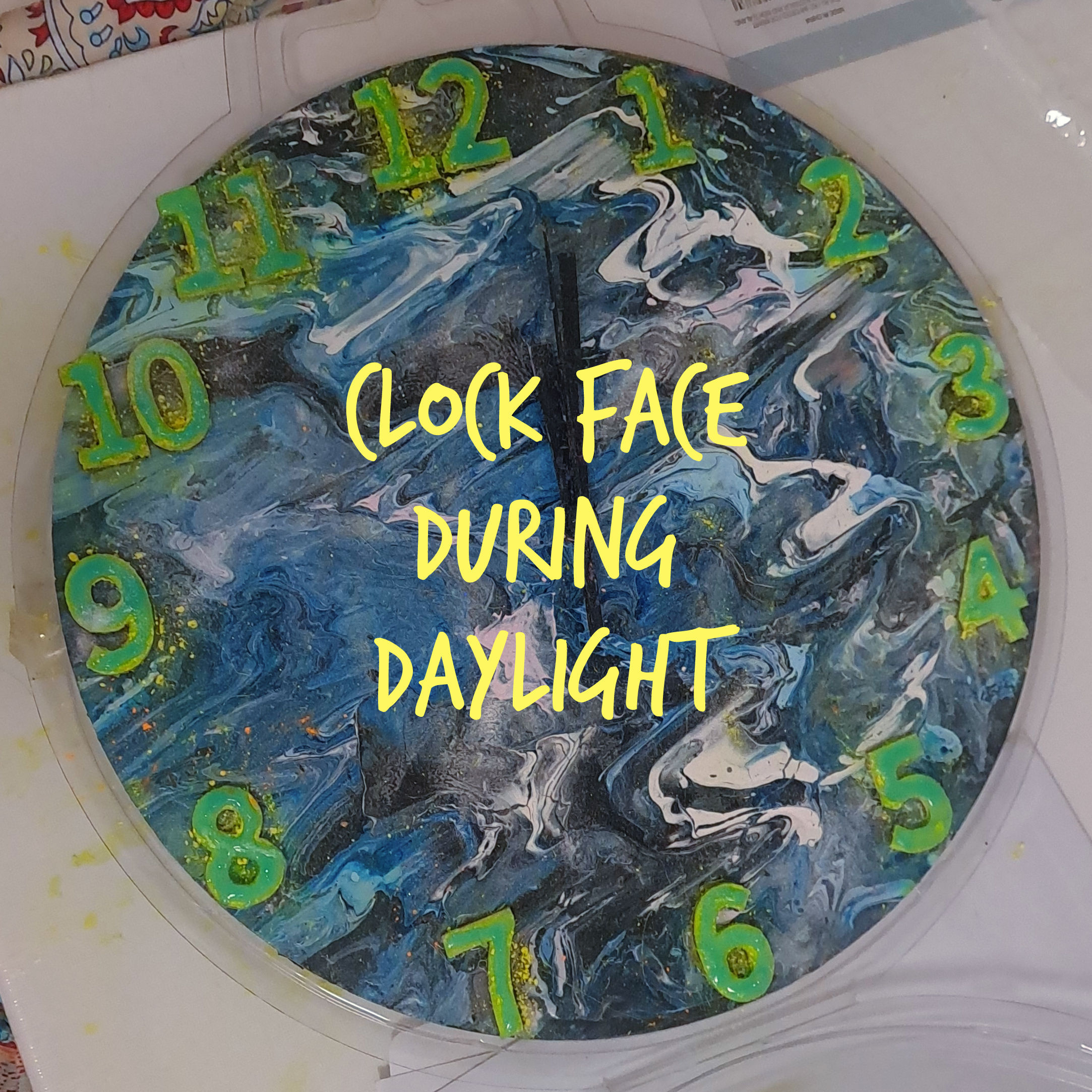 Ocean Wave Luminescent Wall Clock