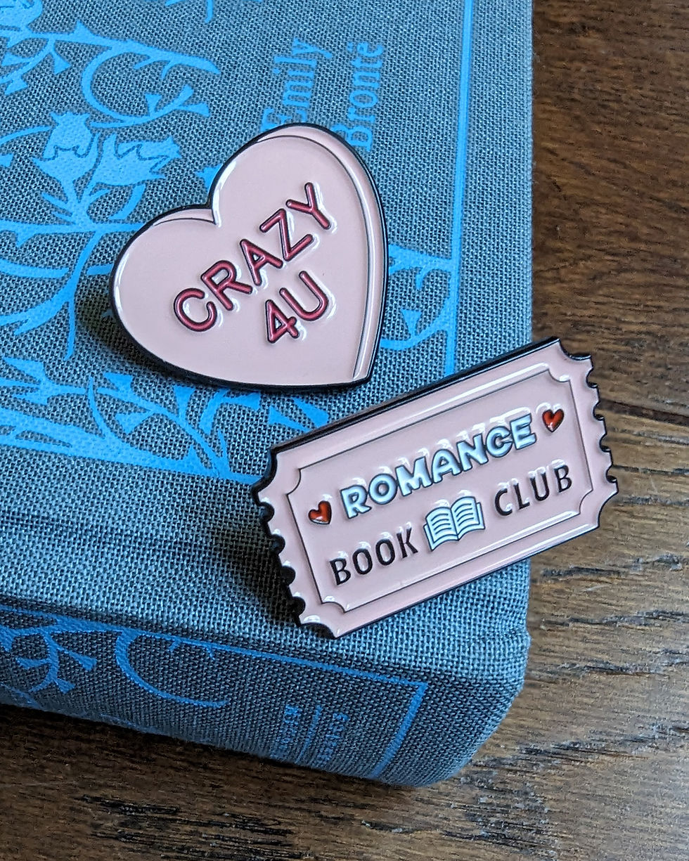 Book Club Label Pin Badges
