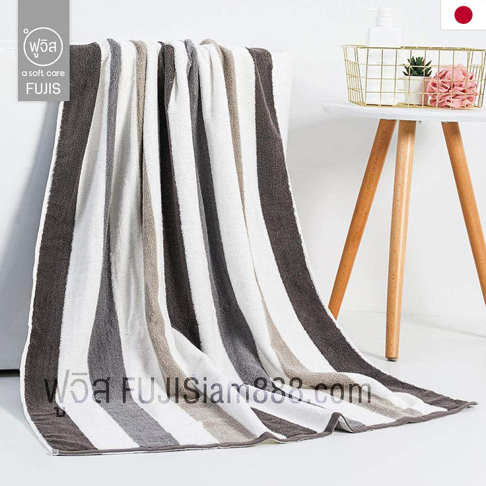 ภาพขนาดย่อ: ผ้าเช็ดตัว ผืนใหญ่ 90x180cm ผ้าฝ้าย Cotton (สี 5 แบบ) Towels 32-Strand Cotton