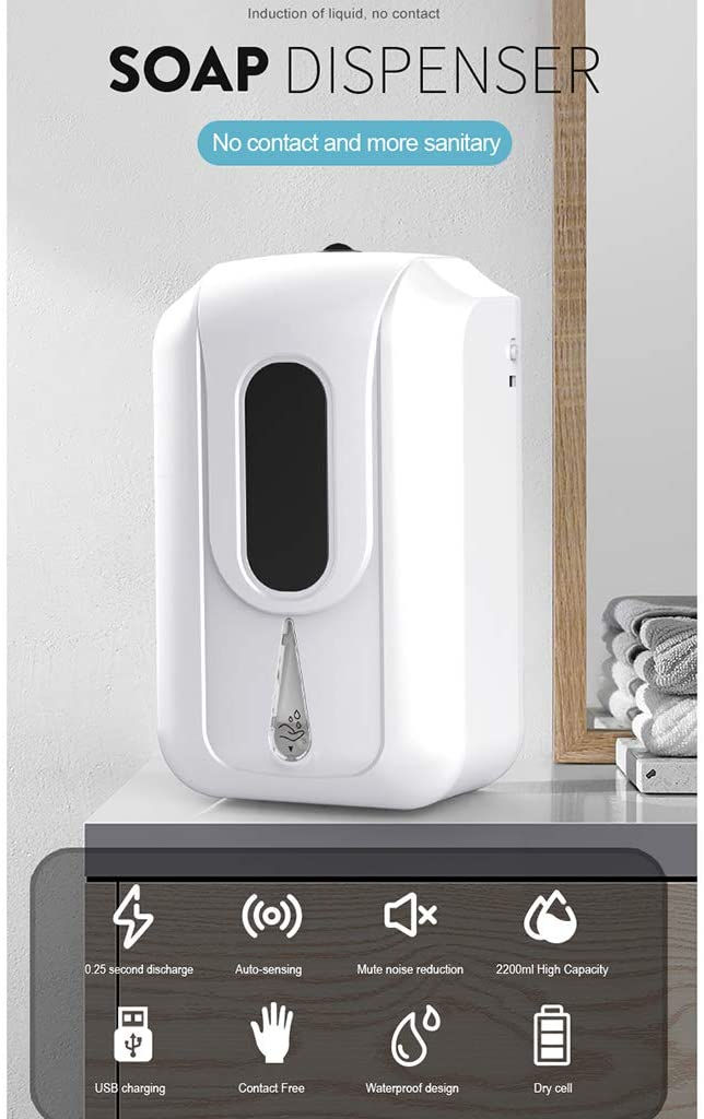 Thumbnail: Wall-Mounted Automatic Spray Dispenser – Hand Sanitizer, 1.2L & 2.2L