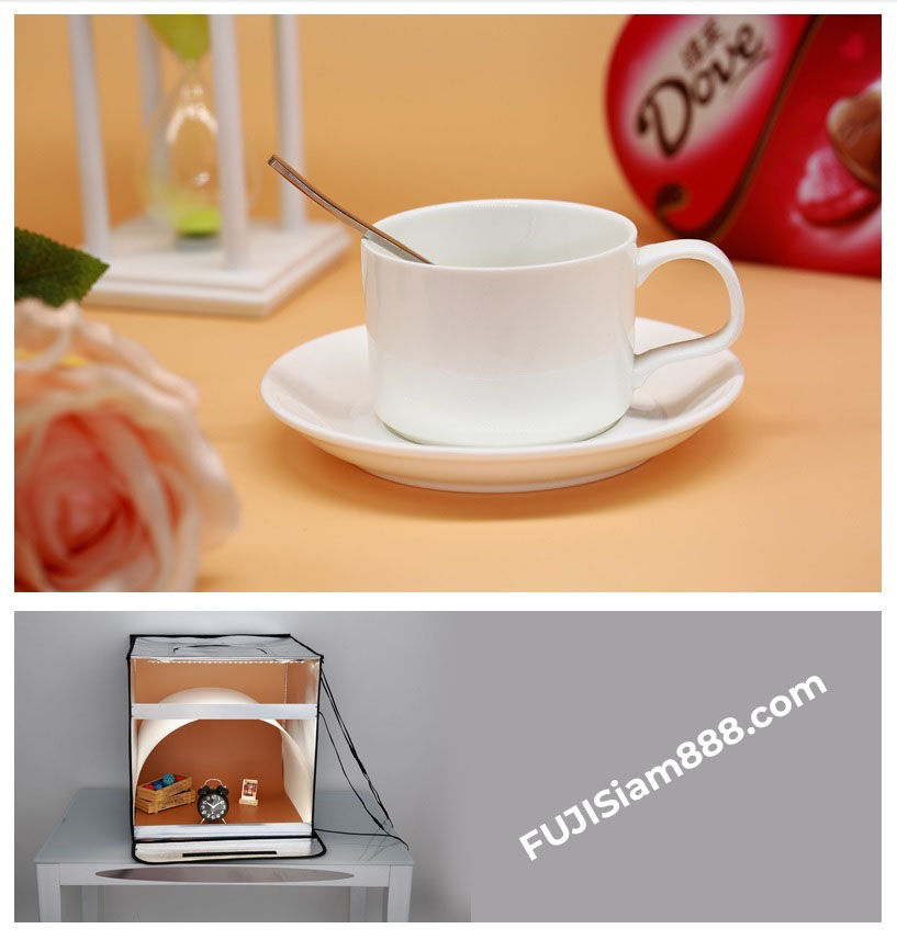 Thumbnail: 40cm / 70cm Product Photography Studio Light Box LED with 8 Color Scenes