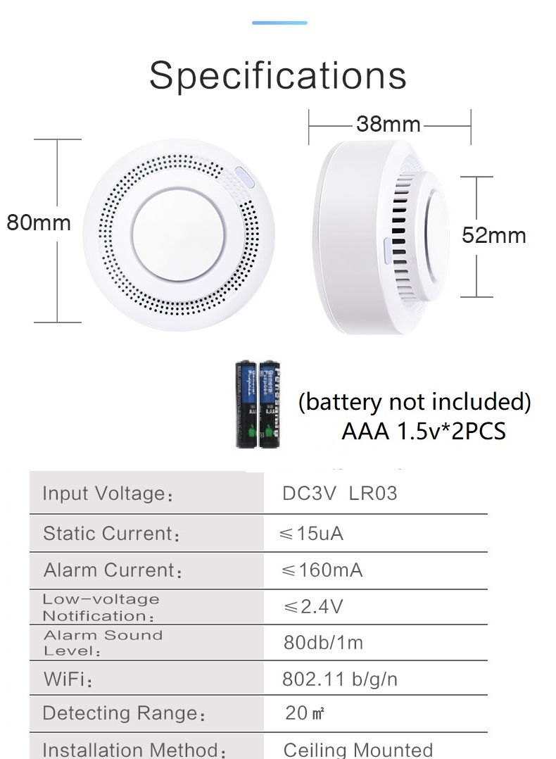 Thumbnail: WiFi Smoke Detector Fire Alarm Fire Alarm Fire Alarm System