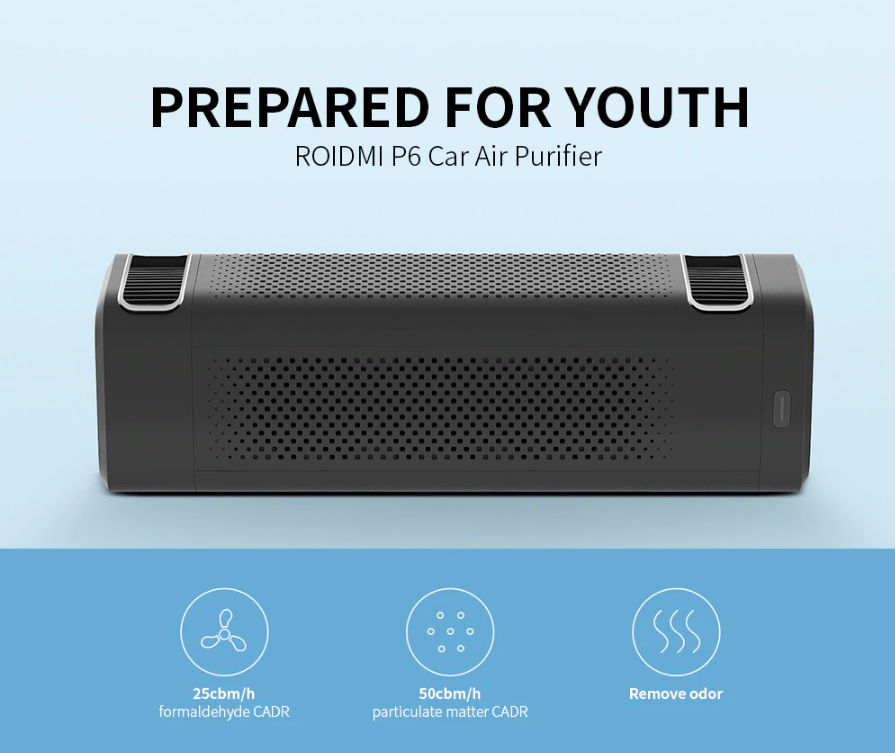 Thumbnail: ROIDMI P6 Car Air Purifier Car Air Purifier View through the ROIDMI App