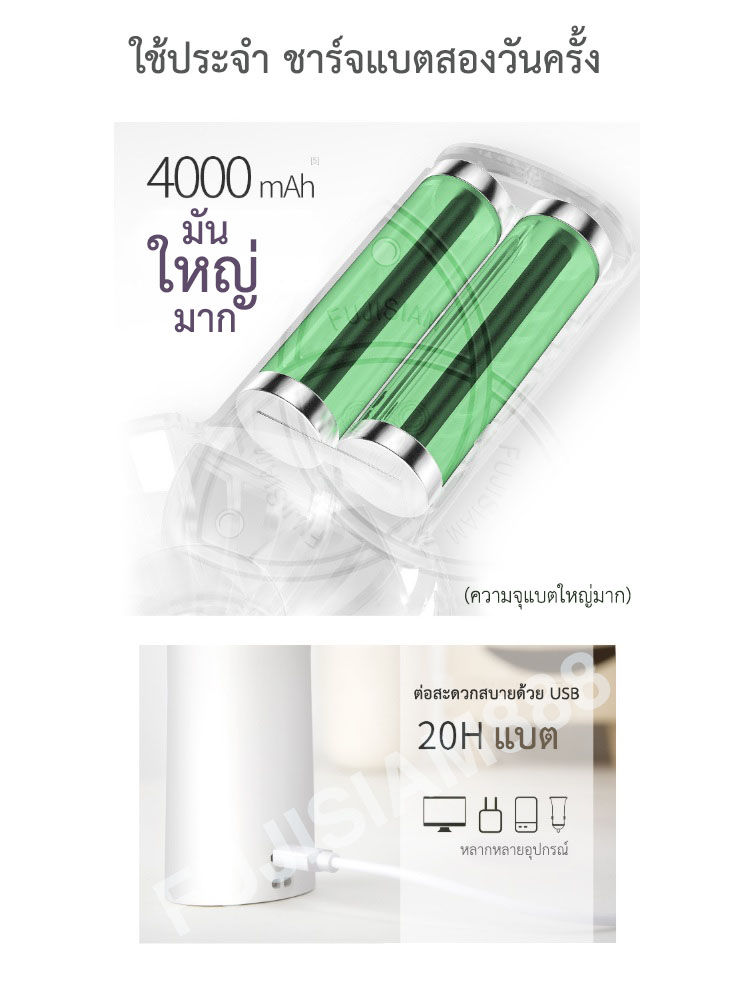 Thumbnail: Portable fan, watermelon, 3 levels of wind power adjustable (3 colors)