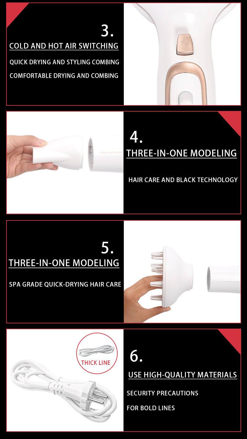 Thumbnail: Lexi 2200W Hair Dryer (2 Colors, Fast Drying, Gentle on Hair)