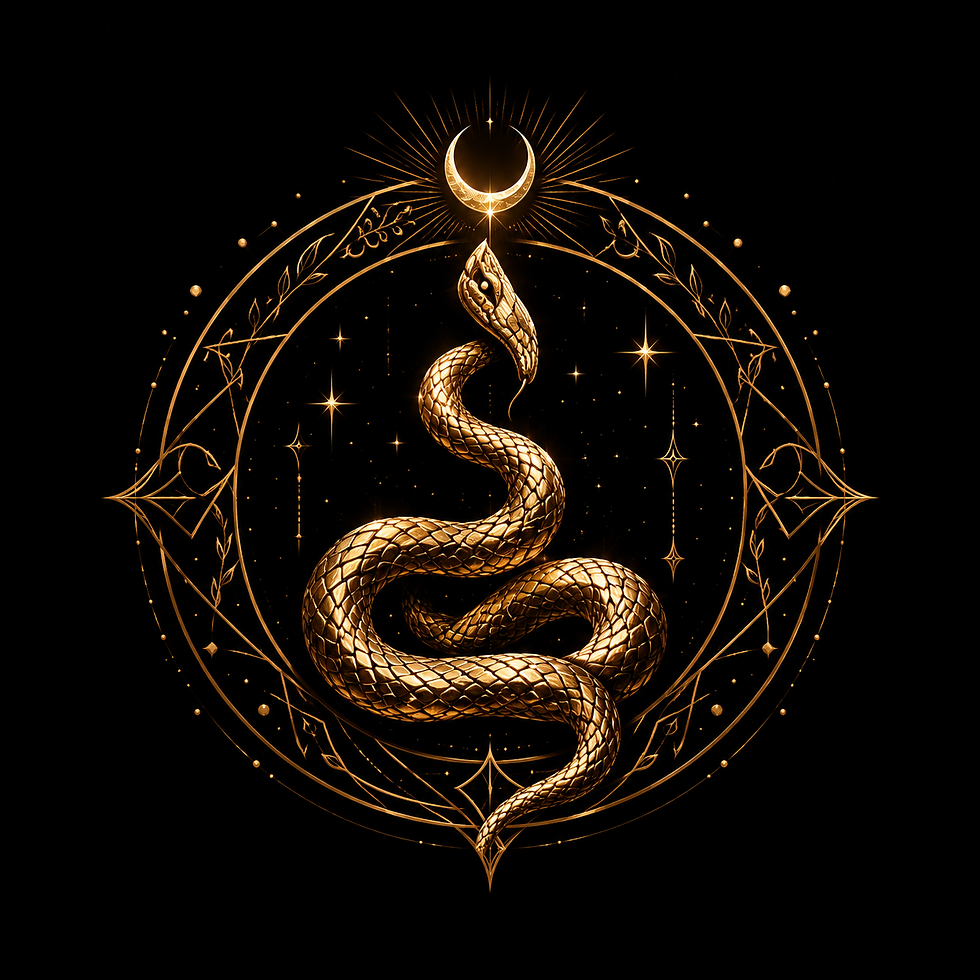 Serpent. Symbolizes shedding, rebirth, and becoming unrecognizable.